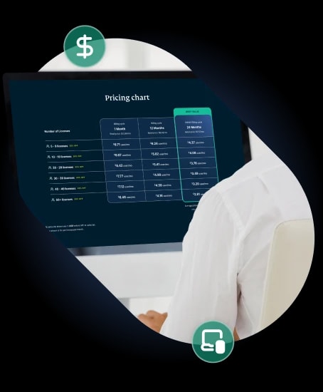 Save up to 50% and scale with ease illustration